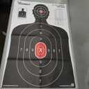 Highwild Shooting Range Silhouette Paper Target - 23X35 Inches - Suitable for Handguns, Rifles, Airguns, BB Guns (White & Black)