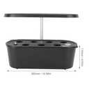 Hydroponics Growing System, Indoor Smart Garden LED Intelligent Vegetable Planting Machine, Plant Germination Kit Automatic Timer Healthy Freshs Herbs Vegetables (Black)