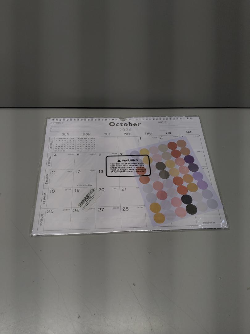 Lbylyhxc 2026 Calendar - Includes January 2026 to June 2027-18 Monthly Wall Calendar 2026, 11 x 8.5 Inches.Thick Paper with Julian Dates and Block for New Year and Christmas Presents (wall calendar 2026-2027 veins)