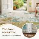 8x10 Washable Non-Slip Area Rug for Living Room (Orange Yellow)