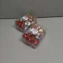 2 x 36 Pcs Valentine Heart Shaped Ornaments, Rose Gold Silver Pink Red Heart Ornaments for Mother's Day Christmas Wedding Anniversary Valentines Day Hanging Decorations