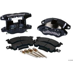 Wilwood Brake Caliper, D52, 2 Piston, Forged Aluminum, Black Powder Coat, 7.060 in Floating Mount, GM 1968-96, Kit