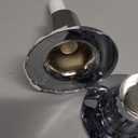 Shower Knobs 3 Piece Replacement, Chrome Shower Knob Include Base Connectors Screws, Bathtub Faucet Handle Remodel Trim Kit, Compatible with Pfister Verve Tub Shower Knob Replacement, Shower Faucet Handle