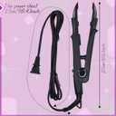 Zhehao Hair Extensions Tool C Head U Tip Iron Connector Wand with 2 Bags Keratin Glue Granule Beads