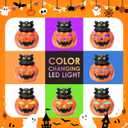 2 x ARVIDSSON Pumpkin Wax Melt Warmer, Electric Halloween Wax Warmer for Scented Wax, Ceramic Spooky Candle Warmers Wax Burner for Wax Melts, Home Fragrance Warmer, Gift for Women (Yellow)