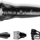 Men's Grooming Kit: 3-in-1 Electric Trimmer & Shaver, IPX7 Waterproof for Wet/Dry Use, Travel Ready with Precision Blades