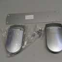 Simpletome ONE Hand Tear Paper Towel Holder Under Cabinet Adhesive or Drilling Installation Aluminum Alloy + ABS (Pearl Chrome Silver)