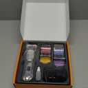 oneisall Professional Dog Grooming Clippers: Cordless Rechargeable Thick Hair Clipper with Detachable Metal Combs, Low Noise Heavy-Duty Pet Clippers for Curly/Fine/Wavy Hair, 676pro (Silver)