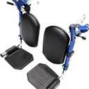 Blue Streak Wheelchair Elevating Leg Rest with Padded Calf Pad,Composite Footplates,Fits Most Standard wheelchairs and Transport Chair,Wheelchair Parts,Same Functional Structure as LK3JELR,(1Pr, Blue)