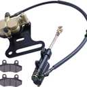 12mm rear disc hydraulic brake master cylinder caliper Compatible with 70cc 90cc 110cc 125cc 140cc 150cc SSR Baja apollo Taotao Coolster Roketa SDG 107 Pitster Pro Atomik Sikk Chinese Pit Dirt Bike