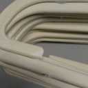 Amazon Basics Slim, Velvet, Non-Slip Suit Clothes Hangers, Ivory/Beige- Pack of 30