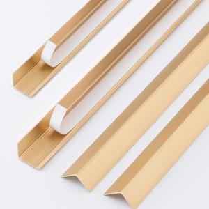 Zonon 10 Pcs Aluminum Wall Corner Protector Peel and Stick L Molding Corner Trim Guards with 90° Angle for Wall Door Frame Cabinet Baseboard Protection and Decoration, 35.4 x 0.8 Inch