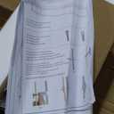 FloatiCasa Floating TV Stand Matte Finish, 55'' Wall-Mounted TV Cabinet, Floating TV Console, Under TV Shelf with 3 Doors for Living Room Bedroom(Walnut+Black)