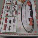 OCHIDO Christmas Train Set, Electric Train Set with Smokes, Lights and Sound, Toy Train Set for Under Christmas Tree, Christmas Tree Train Gifts for 3 4 5 6 7 8+ Year Old Kids