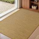 LEKEEPGO Door Mat Indoor Entrance, Indoor Door Mat, 32"x47", Light Brown, 2'8" X 3'11"