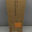 Ceiling Fan with Light and Remote Control, 52" Outdoor Ceiling Fan for Patios, Bedrooms & Living Rooms - Matte Black & Gold