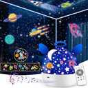 Night Light for Kids Galaxy Night Light Star Night Lights Baby Night Lights for Bedroom Planet Light with Music Bedroom Ceiling Star Projector with 360° Rotating for Birthday Christmas Gifts