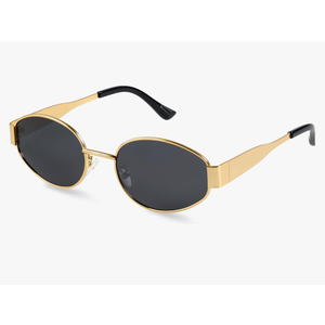 livho 2025 Trendy Oval Sunglasses - Stylish Polarized Shades for Everyday - Retro Metal Frames
