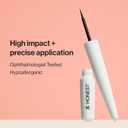 Honest Beauty Longlasting Liquid Eyeliner, Flake Proof, Precise Application, Hypoallergenic, Vegan, Cruelty-Free, Black, 0.58 fl oz