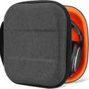 Geekria Shield Headphones Case Compatible with Sennheiser HD400PRO/HD 560S/HD598/HD 599SE/HD280PRO/HD 600, Replacement Hard Shell Travel Carrying Bag with Cable Storage (Dark Grey)