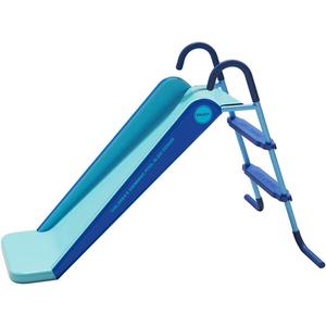 Pool Slide Foldable Pool Water Slide, Summer Swimming Pool Supplies Universal Trampoline Ladder Backyard Slide Home Playground Equipment (Blue)