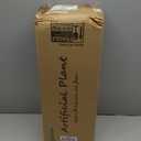 6FT Artificial Dracaena Tree - High-Density Foliage Fake Plant with White Tall Planter - Faux Yucca Floor Plant for Home Office Decor Indoor