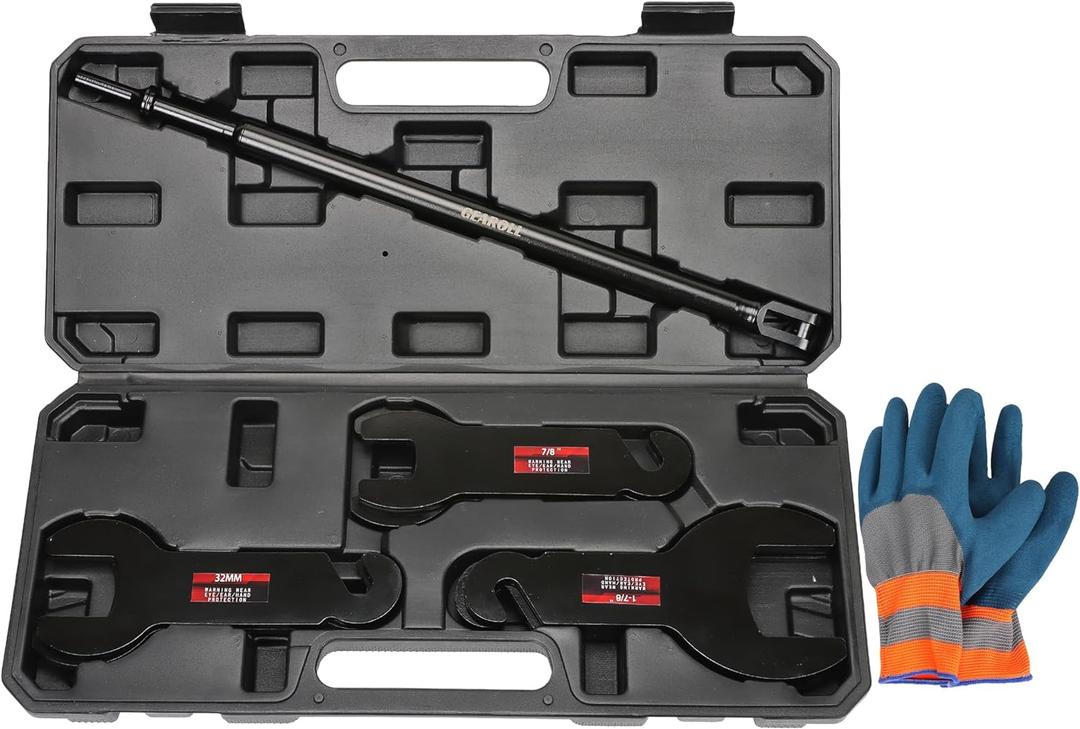 43300 Pneumatic Fan Clutch Wrench, 8PCS Fan Clutch Removal Tool Kit Compatible with Ford/GM/Chrysler/Jeep