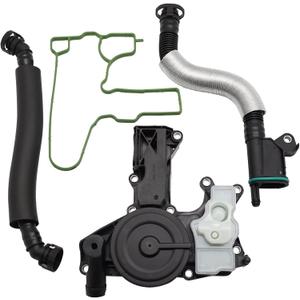 PCV Valve Engine Crankcase Vent Valve Oil Separator with Valve Breather Hose Kit for 2012-2018 Audi A4 A5 A6 Q5 Quattro Allroad 2.0T Only 06H103495AE 06H103495J 06H103495AK