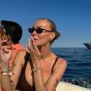 Retro Oval Sunglasses for Women Chic Cat Eye 90s Sunnies Lightweight Narrow Shades Trendy UV protection Sun Glasses (Brown Frame - Brown Lens)