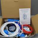 Geekpure 4 Stage Portable Aquarium Reverse Osmosis RO Drinking Water Filtration System 100 GPD - with DI Filter TDS Close to 0 ppm