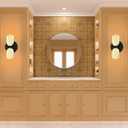 Indoor Warm Wall Sconces Sets of 2, Vanity Mirror Light Fixtures with 3000K E26 Bulb for Hallway Porch Corridor Home Decor