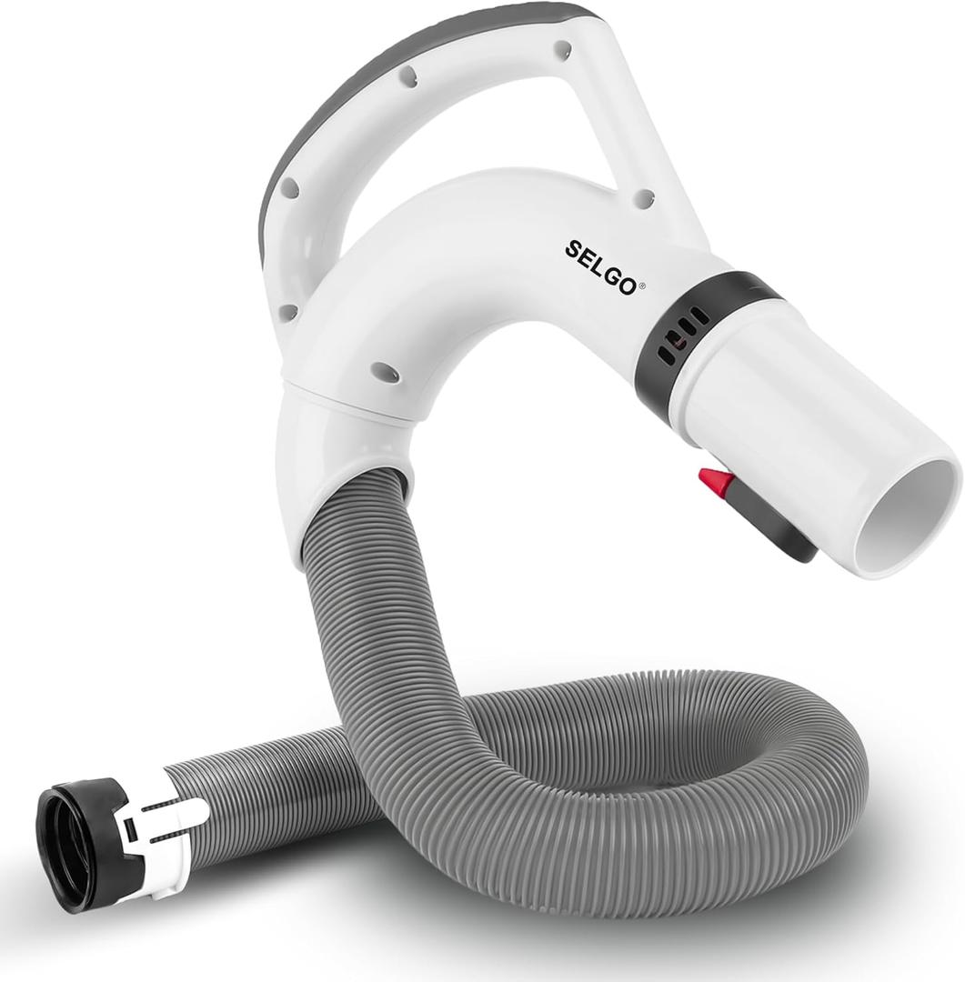 Pvc, Steel Upgraded Replacement Hose Handle for Shark Rotator Lift-Away Vacuum Models For Series NV355 NV356 NV357 NV358 NV370 UV440 (NV360 Blue UV550 Gray NV391 Red) OEM # 153FFJ (White)