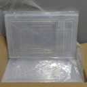 Storage Bins with Lids, 6 Pack Clear Plastic Storage Containers with Magnetic Acrylic Door, 19 Qt Stackable Storage Box for Home,Office Organizing