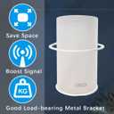 Wall Mount for TP-Link Deco BE63/ BE65/BE10000 Mesh Wi-Fi 7 System, Sturdy Metal Made Mount Stand Holder, Space-Saving Wall Hanging Bracket Holder Come with Cable Organizer Bracket (White-1Pack)