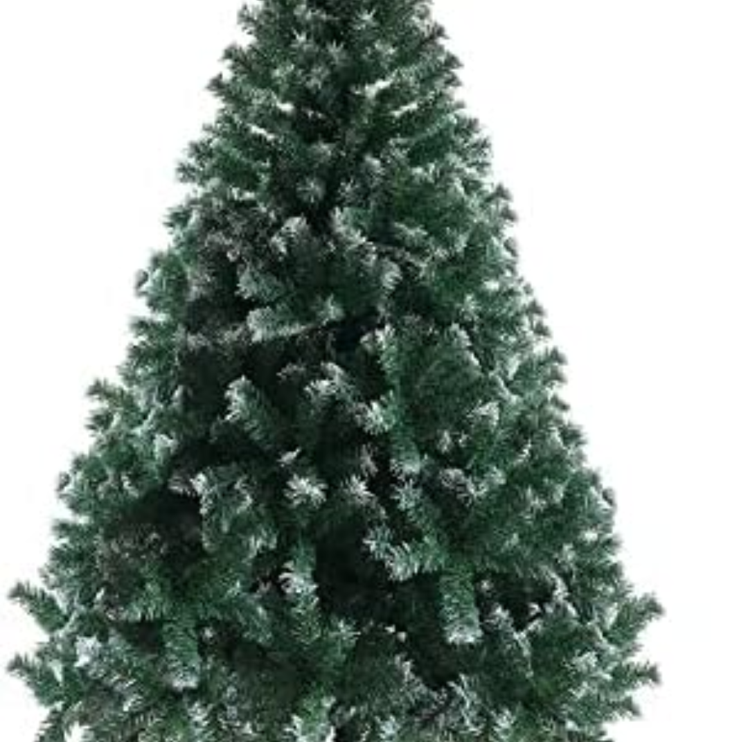 6ft Premium Spruce Hinged Artificial Full Christmas Tree with 812 Branch Tips Holiday Xmas Tree with Metal Hinges and Foldable Base for Home Party Office Decoration