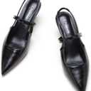 C.Paravano Women's Slingback Flats | Pointed Toe Pumps | Kitten Heels for Women | Slingback Dress Shoes | Slingback Sandals (5.5)