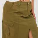 Womens  Denim Cargo Skirt, No Size