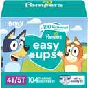 Pampers Training Pants - Easy Ups Boys & Girls Bluey - Size 4T-5T, 104 Count, Children's Potty Underwear (Packaging May Vary)
