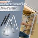 55-2 Attic Ladder Hinge Arms with Springs Replacement Kit Compatible with Werner Mk5, WU2210, W2208, W2210 Attic Ladders Parts, Fits for Werner Attic Ladders Manufactured After 2010