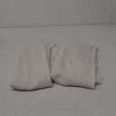 NICETOWN 102 inch Curtains Natural Linen Burlap for Living Room, Rod Pocket & Back Tab Privacy with Light Filtering Linen Weave Burlap Window Treatments for Bedroom, W52 x L102, 2 Panels