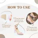 4D Cloud Honeycomb Heel Pads for Loose Shoes, Soft Gel Heel Grips for Shoes Too Big, Cushion Protectors Inserts for Blisters, Heel Pain, Shoe Fillers for Women Men (4D Cloud Mesh Black4, 4Pairs)