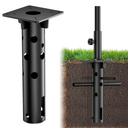 In-ground Umbrella Base, Cantilever Umbrella Base, Universal Stainless Steel Outdoor Umbrella Stand for Lawns, Terraces, Gardens, Cafes, Pool