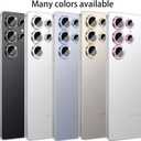 Compatible for Samsung Galaxy S23 Ultra Camera Lens Protector (5-Pack) - Sparkling Glitter Bling, Anti-Scratch Camera Cover with 9H Tempered Glass for Women, Case Friendly, (Black)