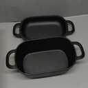 4.6 Quart Oval Dutch Oven for Bread Baking, Bread Dutch Oven for Sourdough, Cast Iron Bread Pan with Lid for Homemade Bread