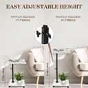 C Table Side Table End Table Adjustable HeightC Shaped End for CouchSnack Tables,360Swivel TV Tray Sofa Table For Small SpacesSide Tables living room and bedroom for Sofa, Bed,Chair(White)