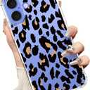 bicol for iPhone 16 Case with Screen Protector,Enhanced Camera Protection,Clear TPU Cover with Trendy Designs for Girls Women,Slim Fit Protective Phone Case,Cheetah Leopard Print