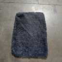 Fluffy Rugs Anti-Slip Rug Super Soft Faux Fur Carpet Mat Floor Mat,3 Inch Thicken Up to 45lbs , Grey