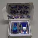 Intoypad Collision Transforming Dinosaur Car Toy, 2 Magnetic Cars Transform into Dinosaur Toys for Kids Toddler Fun Deformation Robot Dino Car Christmas Birthday Gift Toys for Boys Girls(Blue Dragon)