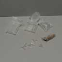 Sherli 45 Pcs Small Mini Glass Bottles with Cork Stoppers Small Glass Jars with Lids Tiny Spell Jars with 50 Eye Screws and 3 Funnels for DIY Art Craft(1ml, 2ml, 5ml, 10ml, 15ml)