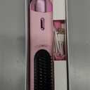 Go Brush Pro 2025 Hair Straightener Brush 300 Million Negative Ionic Portable Hair Straightener Comb for Women with 4 Temps Fast Heating MCH Ceramic Coating Smooth Frizz  Free Hair